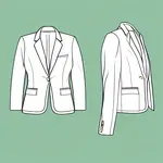 green zippered blazer with lapels image